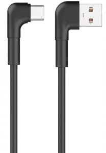 Maxlife kabel kątowy MXUC-09 USB - USB-C 2,0 m 3A czarny 2