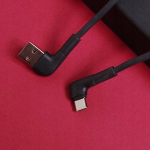 Maxlife kabel kątowy MXUC-09 USB - USB-C 2,0 m 3A czarny 6