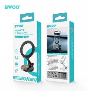 BWOO BWOO magnetyczny uchwyt samochodowy obrotowy ZJ135 czarny 3