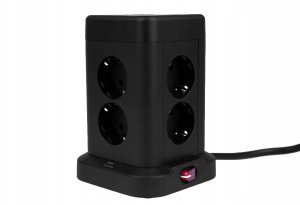 Huslog Przedłużacz pionowy z USB 12