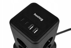 Huslog Przedłużacz pionowy z USB 14