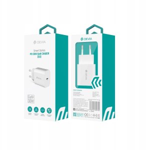 Devia ładowarka sieciowa Smart GaN PD 30W 1x USB-C biała 4