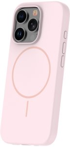 Etteri Nakładka Silicone Thin Mag do iPhone 12 / 12 Pro 6,1" jasnoróżowa 3