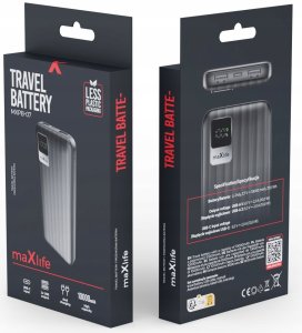 Maxlife power bank MXPB-07 10000 mAh czarny 8