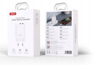 XO ładowarka sieciowa CE34 2x USB 2,4A biała + kabel USB-C 5