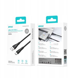 BWOO kabel 27W USB - USB-C  BO-X318C 1m czarny 4