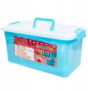 Zestaw Do Robienia Slime Gluty Dla Dzieci Glinka Foremki Naczynia W Kuferku 7