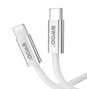 BWOO kabel pleciony 240W USB-C - USB-C  BO-X317C-C 1m biały 3