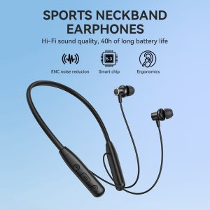 Słuchawki Sencor BWOO Słuchawki douszne na szyję BT5.3 BW870 czarne 2