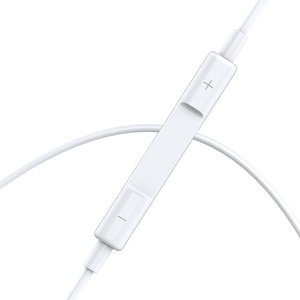 BWOO Przewodowe słuchawki Lightning z regulacją głośności HF179 białe 2