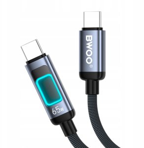 BWOO BWOO kabel pleciony z podświetleniem PD 60W X324CC USB-C - USB-C 2
