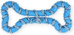 Pet Nova TPR Ropebone Blue 20cm 2
