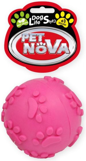 Pet Nova TPR Soundball Pink 6cm 1