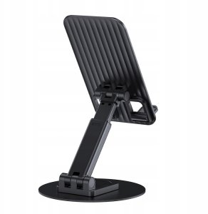 BWOO obrotowy uchwyt biurkowy obrotowy na telefon ZJ132 czarny 3