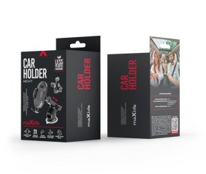 Maxlife uniwersalny uchwyt samochodowy do szyby i kratki MXCH-17 czarny 3