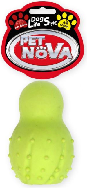 Pet Nova TPR Snowman Yellow 9.5cm 1