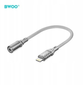 BWOO BZ66 adapter Lightning - jack 3.5mm szary 2