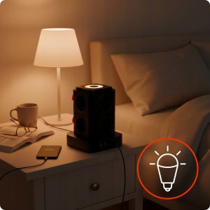 Huslog przedłużacz pionowy z LED 3