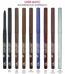 Golden Rose Liner Matic Watterproof Wykręcana kredka do oczu Śliwkowa Jagoda (206) 2