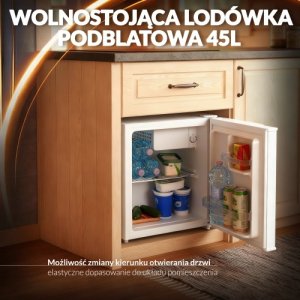 AD 8096 white Wolnostojąca lodówka podblatowa 45l | metalowe drzwi | 6-stopniowa regulacja | agregatowa | biała 178