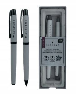Zestaw pióro wieczne + długopis w etui Academy mix 2