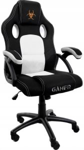 Fotel Lugano Fotel obrotowy do biurka CARRERA M WHITE FABRIC 2