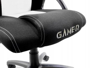 Fotel Lugano Fotel obrotowy do biurka CARRERA M WHITE FABRIC 6