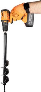 Świder glebowy 3/8 HEX (0,95 cm), 80 x 600 mm, na wkrętarkę 18