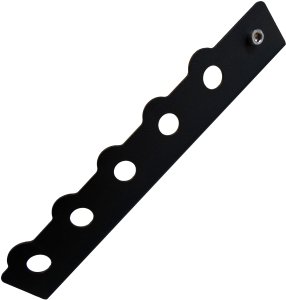 Uziemiająca listwa antenowa z na 5 anten z zainstalowanymi 5 beczkami N 6