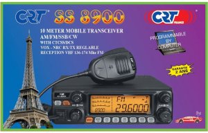 CB radio CRT SS-8900 SSB/CW/AM/FM 60W + odbiornik VHF (136-174) 3