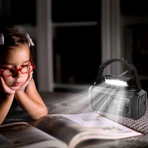 Radio awaryjne solarne AM / FM z SOS z ładowarką USB kompas power bank 20.000mAh XSY-330 5