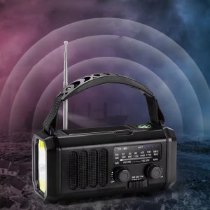 Radio awaryjne solarne AM / FM z SOS z ładowarką USB kompas power bank 20.000mAh XSY-330 10