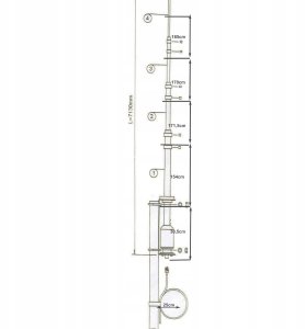 Antena bazowa D-Original OUT 250B aluminium 2
