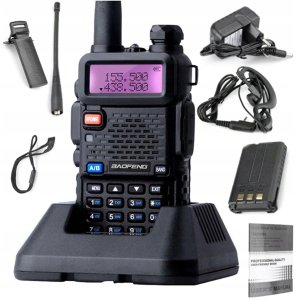 Baofeng UV-5R + dodatkowa bateria o pojemności 1800 mAh 6