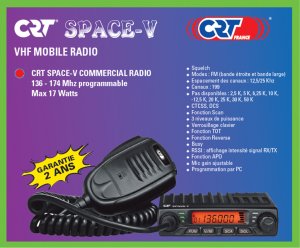 CRT SPACE COM - V 136-174MHz 17W miniaturowy radiotelefon jednopasmowy 2