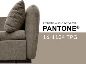 Sofa wypoczynkowa Lily brązowa szenilowa rozkładana do spania salonu 6