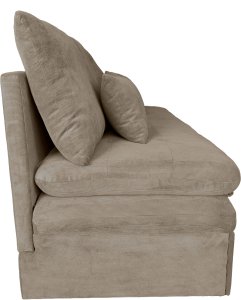 Sofa wypoczynkowa Aster taupe sztruksowa rozkładana z funkcją spania 3