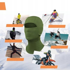 Kominiarka narciarska Qunature 13230023014 rower motocykl rozmiar balaklava M - zielona 2