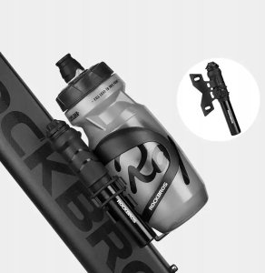 Pompka rowerowa Rockbros 810PCS-HP mini ręczna z wężykiem Presta & Schrader - czarna 3