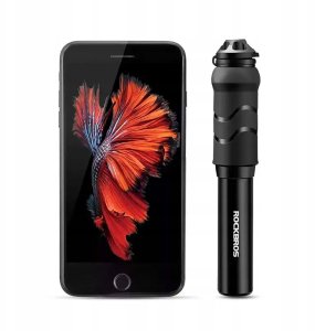 Pompka rowerowa Rockbros 810PCS-HP mini ręczna z wężykiem Presta & Schrader - czarna 4