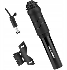 Pompka rowerowa Rockbros 810PCS-HP mini ręczna z wężykiem Presta & Schrader - czarna 9