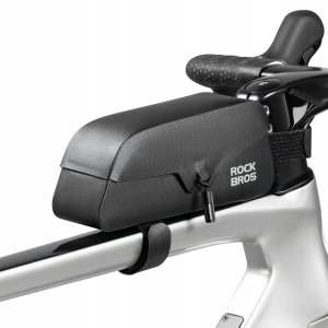 RockBros Torba rowerowa Rockbros 30120122002 na ramę z magnetycznym zapięciem 0,9L - czarna 2