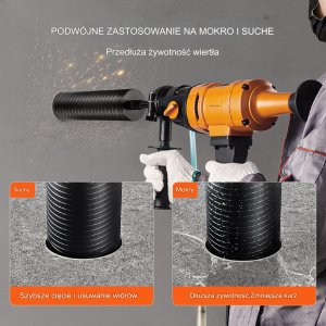 Wiertło diamentowe koronowe 102mm  do betonu cegły głębokość 24cm 3
