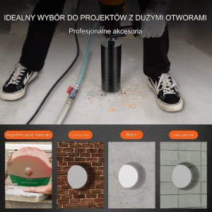 Wiertło diamentowe koronowe 102mm  do betonu cegły głębokość 24cm 5
