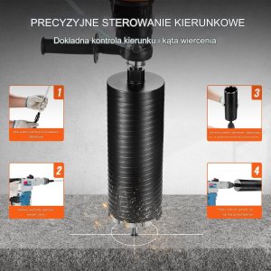 Wiertło diamentowe koronowe 102mm  do betonu cegły głębokość 24cm 6