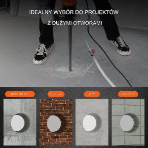 Diamentowe Wiertło Rdzeniowe do Wiercenia na Mokro 25,4 x 355 mm 5