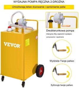 Pojemnik Kanister na Paliwo 115 L Żółty 3