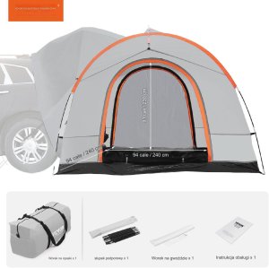 Namiot Kempingowy Samochodowy Przestronny do SUVów  240 x 240 cm 2