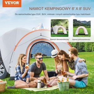 Namiot Kempingowy Samochodowy Przestronny do SUVów  240 x 240 cm 6