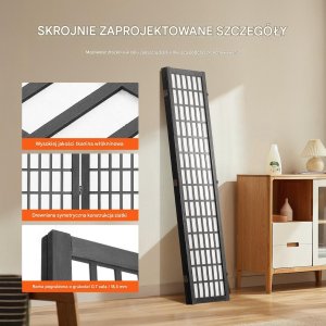 Vevor Japoński Parawan Pokojowy 3-panelowa przegroda dekoracyjna do domu i biura 5